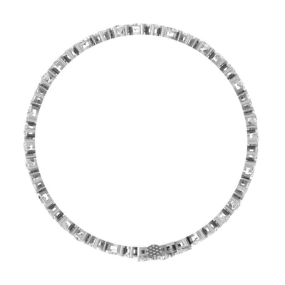 Multi Shaped Lab Grown Diamond Tennis Bracelet