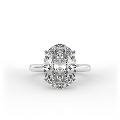 Charlotte Oval Solitaire Set Lab Grown Engagement Ring