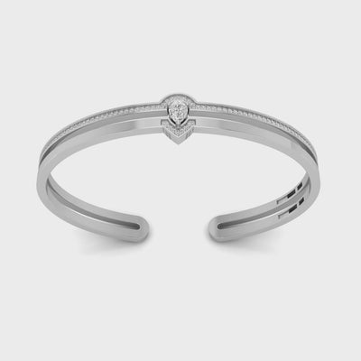 Pear Diamond Bangle Size 7