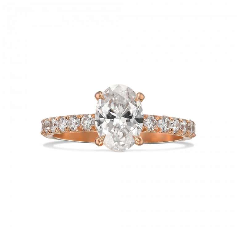 Blair Oval Lab Grown Engagement Ring