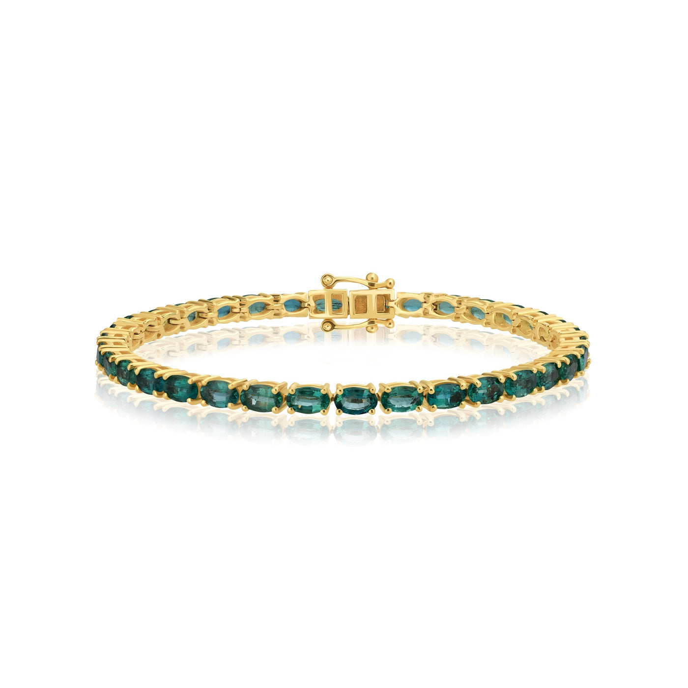 Oval Emerald Tennis Bracelet