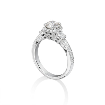 Masie Brilliant Round Engagement Ring