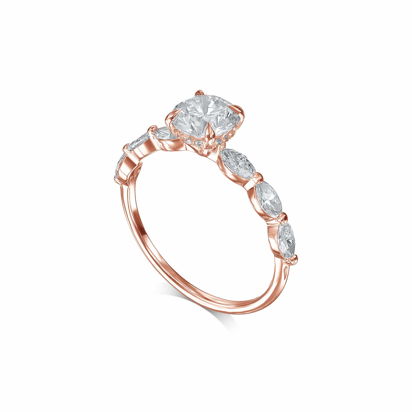 Anne Lab Grown Brilliant Round Engagement Ring