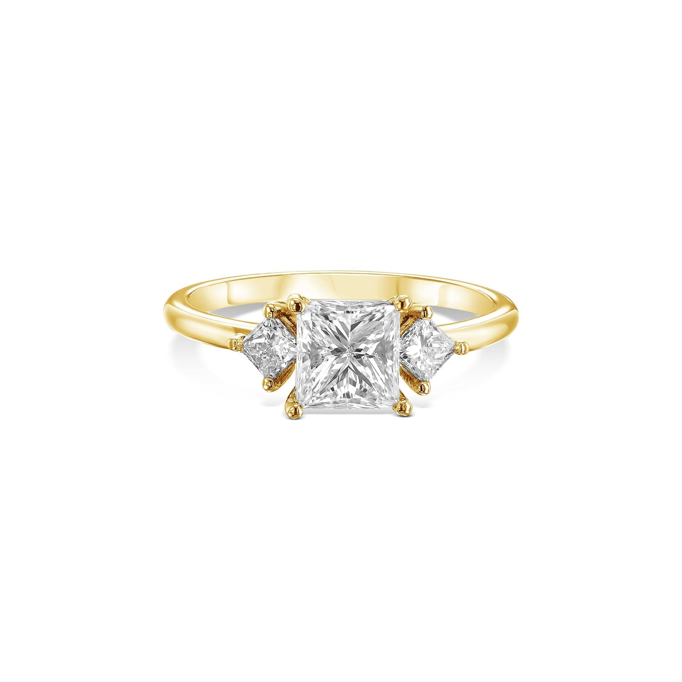 Adar Lab Grown 3-Stone Engagement Ring