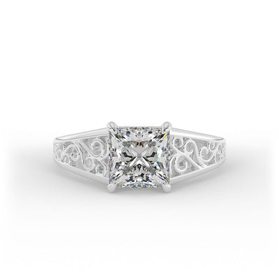 Anastasia Princess Vintage Set Engagement Ring