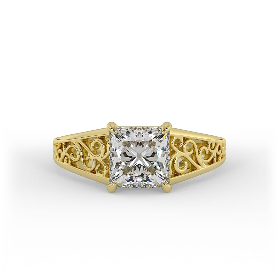 Anastasia Princess Vintage Set Engagement Ring