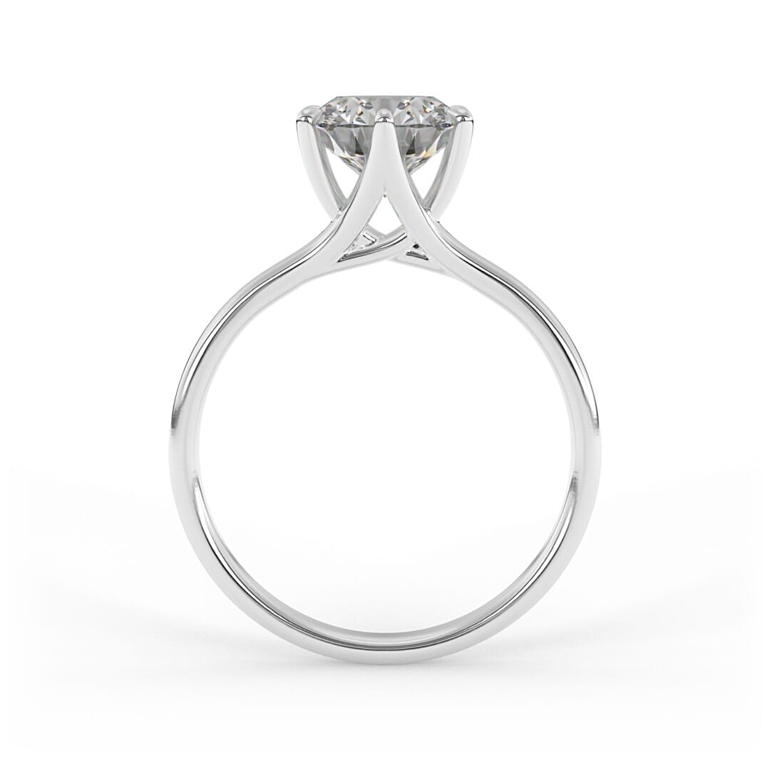 Audrey Brilliant Round Solitaire Set Lab Grown Engagement Ring