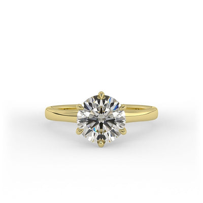 Audrey Brilliant Round Solitaire Set Lab Grown Engagement Ring