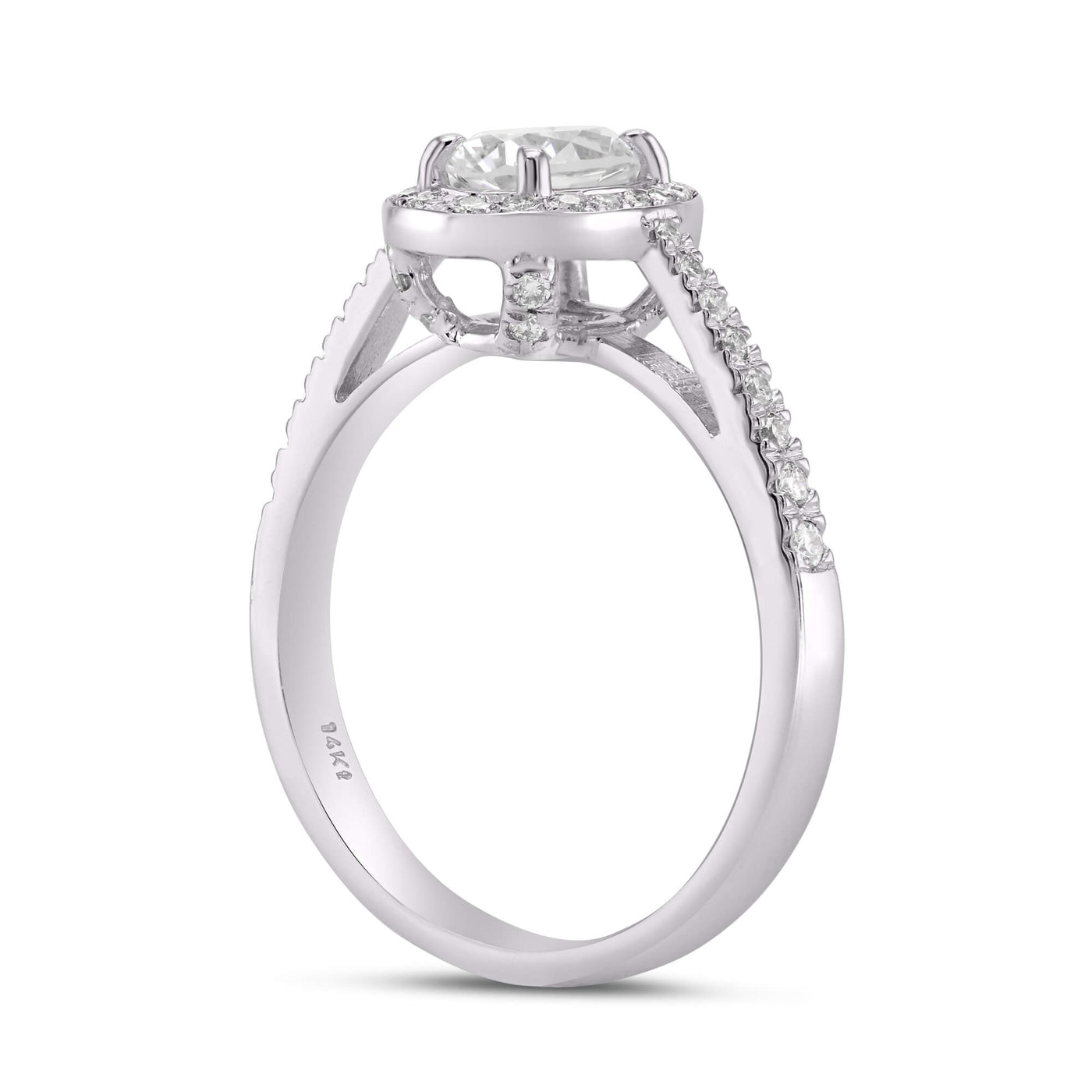 Gia Oval Lab Grown Engagement Ring