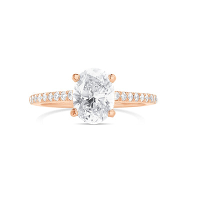 Elenora Oval Lab Grown Engagement Ring