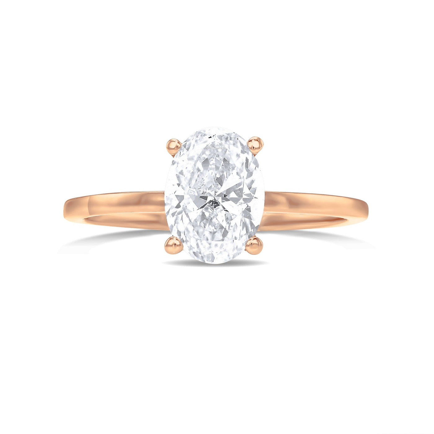 Estelle Oval Lab Grown Engagement Ring