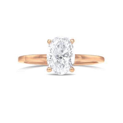 Estelle Oval Lab Grown Engagement Ring