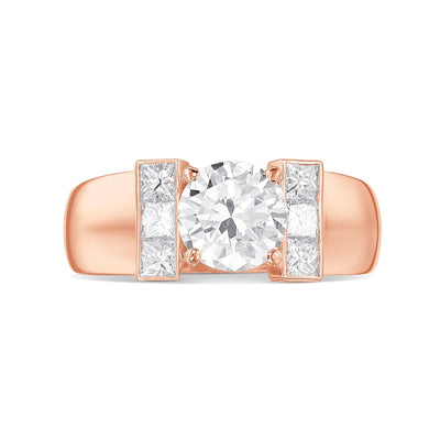 Leora Brilliant Round Engagement Ring