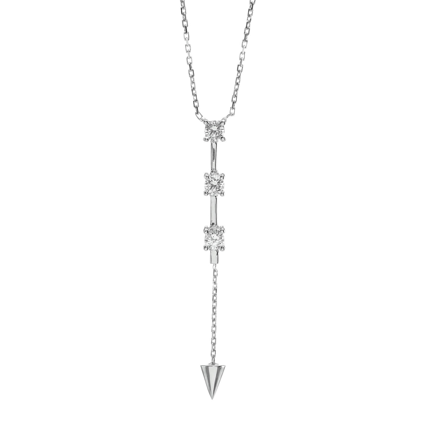 Lab Grown Arrow Diamond Necklace