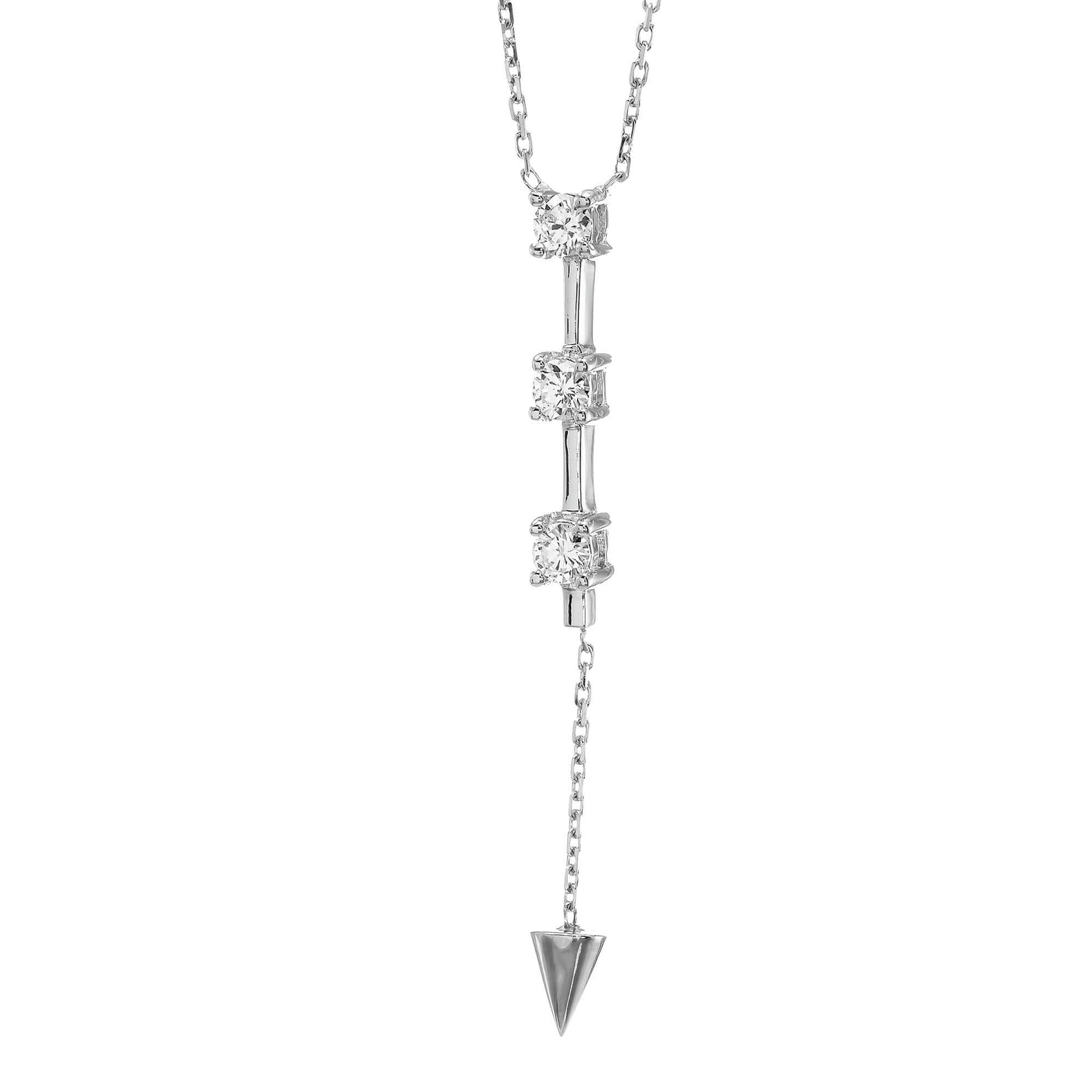 Lab Grown Arrow Diamond Necklace