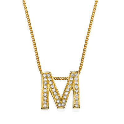 Diamond Initial Necklace