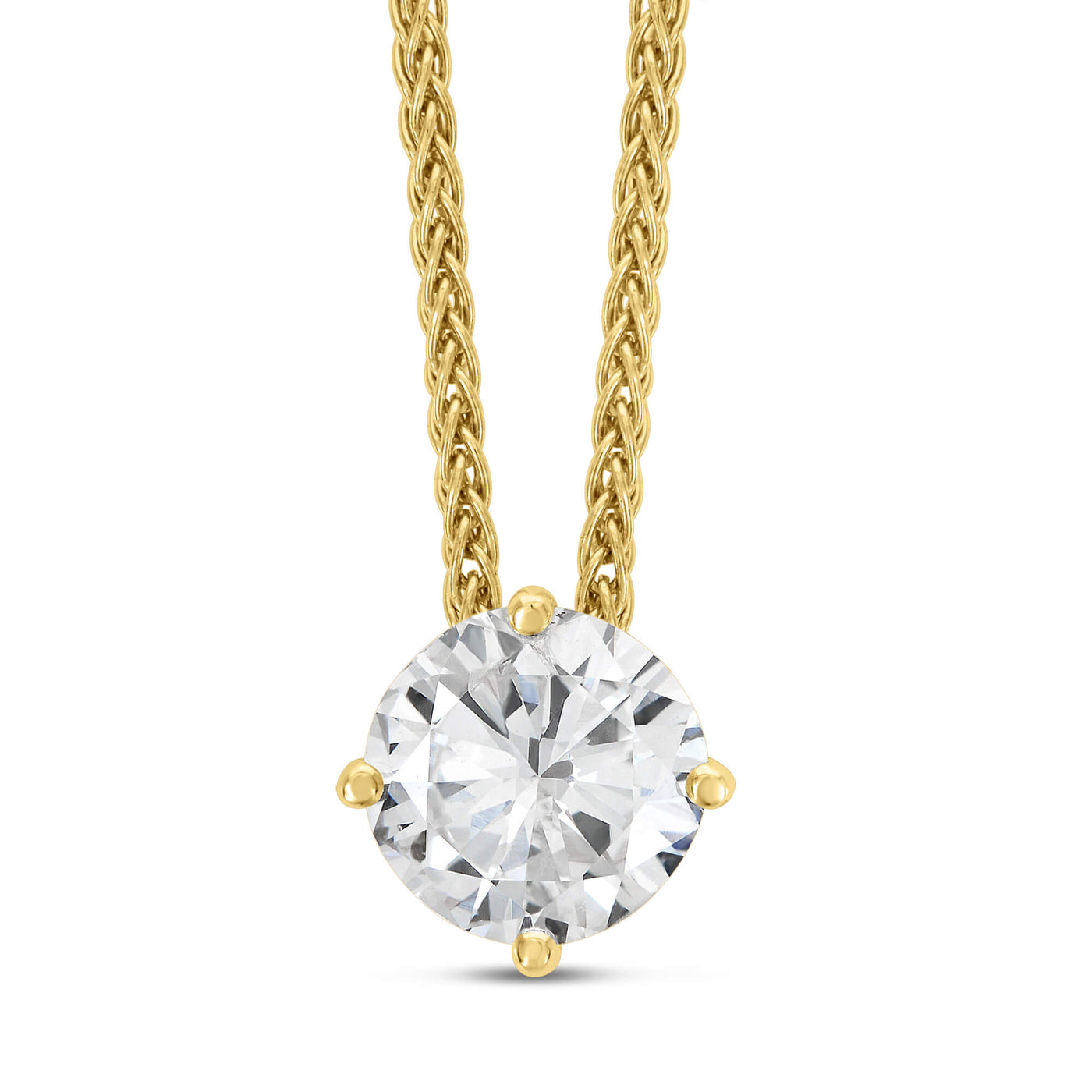 Addison Solitaire Diamond Necklace