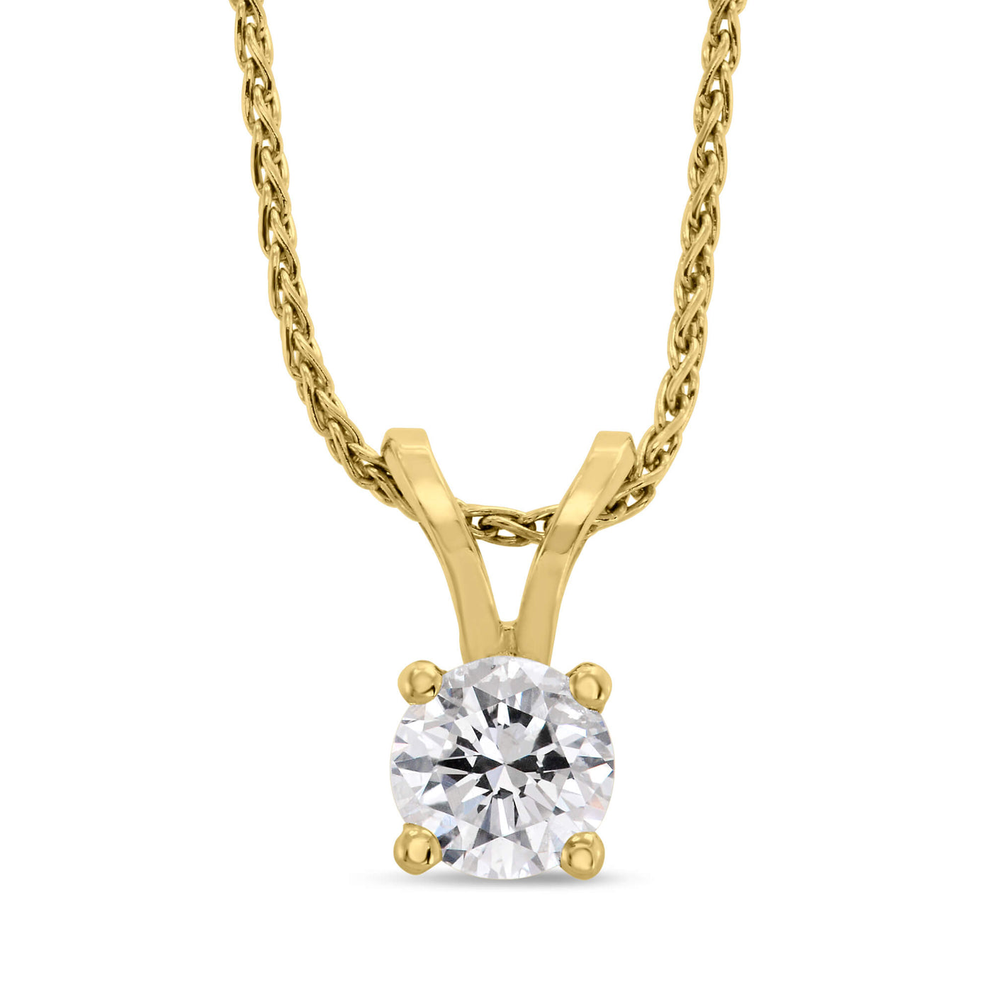 Lab Grown Billie Solitaire Diamond Necklace