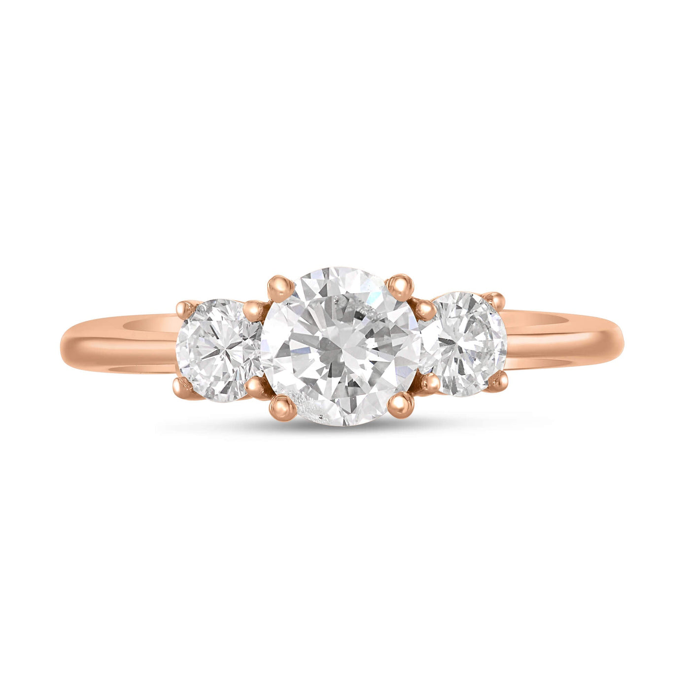 Dana Lab Grown 3-Stone Brilliant Round Engagement Ring