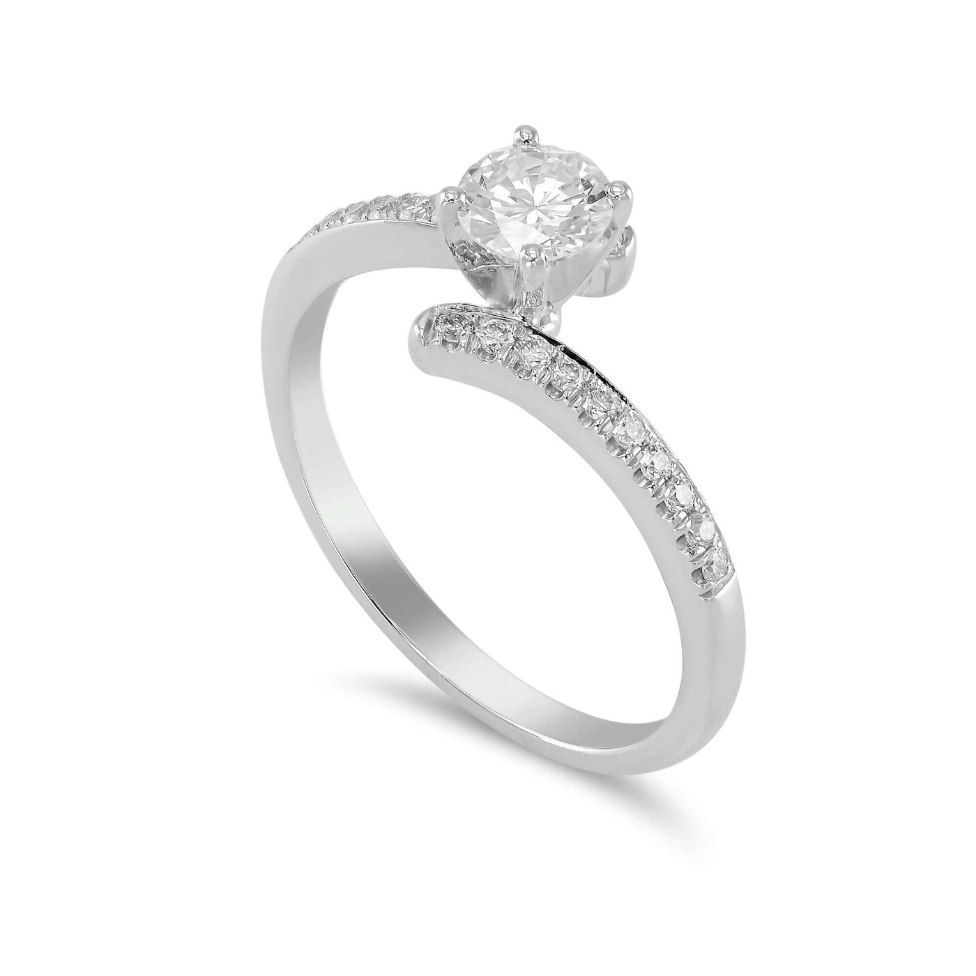 Galya Brilliant Round Engagement Ring