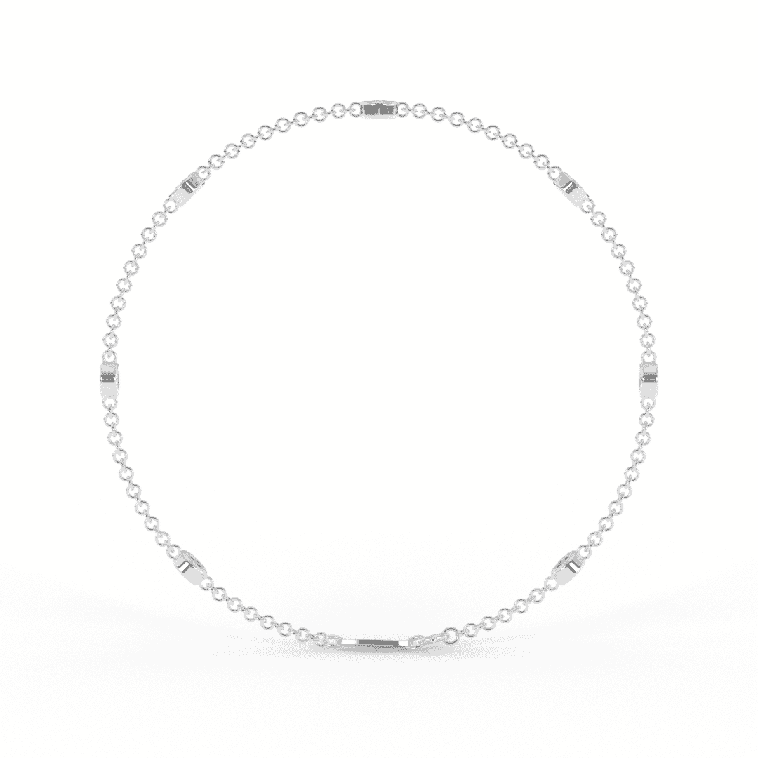 Brilliant Round Lab Grown Diamond Bezel Bracelet