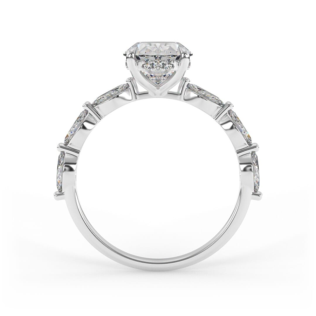 Camila Oval Prong Set Lab Grown Engagement Ring