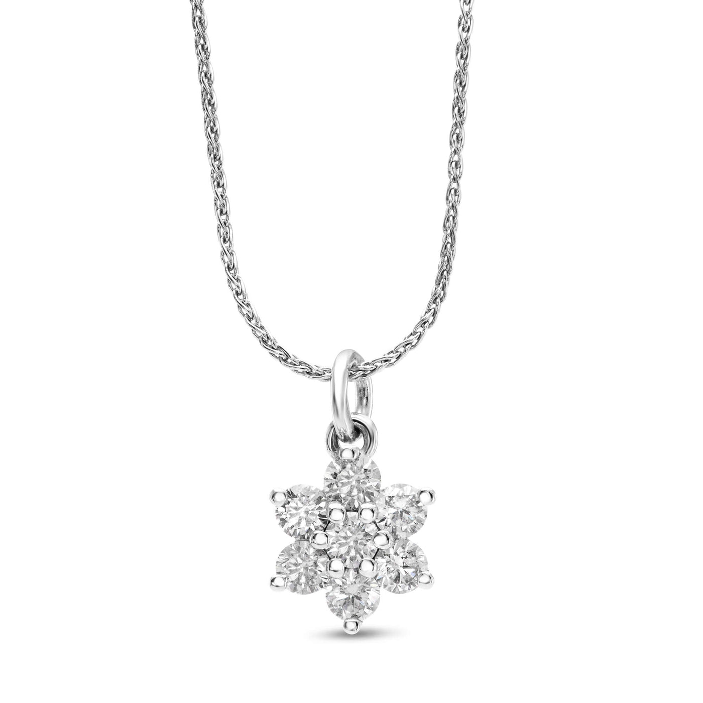 Lab Grown Flora Diamond Necklace