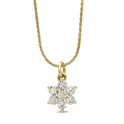 Lab Grown Flora Diamond Necklace