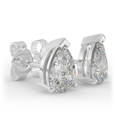 Lab Grown Diamond Pear Stud Earrings