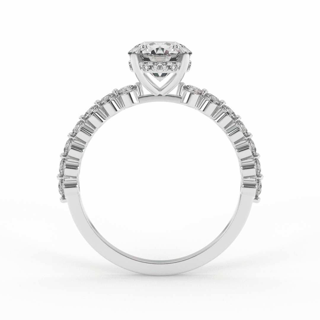 Elizabeth Brilliant Round Engagement Ring