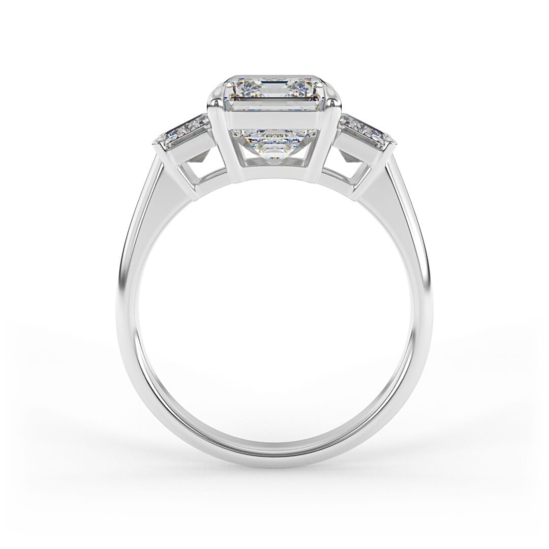 Harper Emerald 3 - Stone Set Engagement Ring