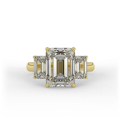 Harper Emerald 3 - Stone Set Lab Grown Engagement Ring