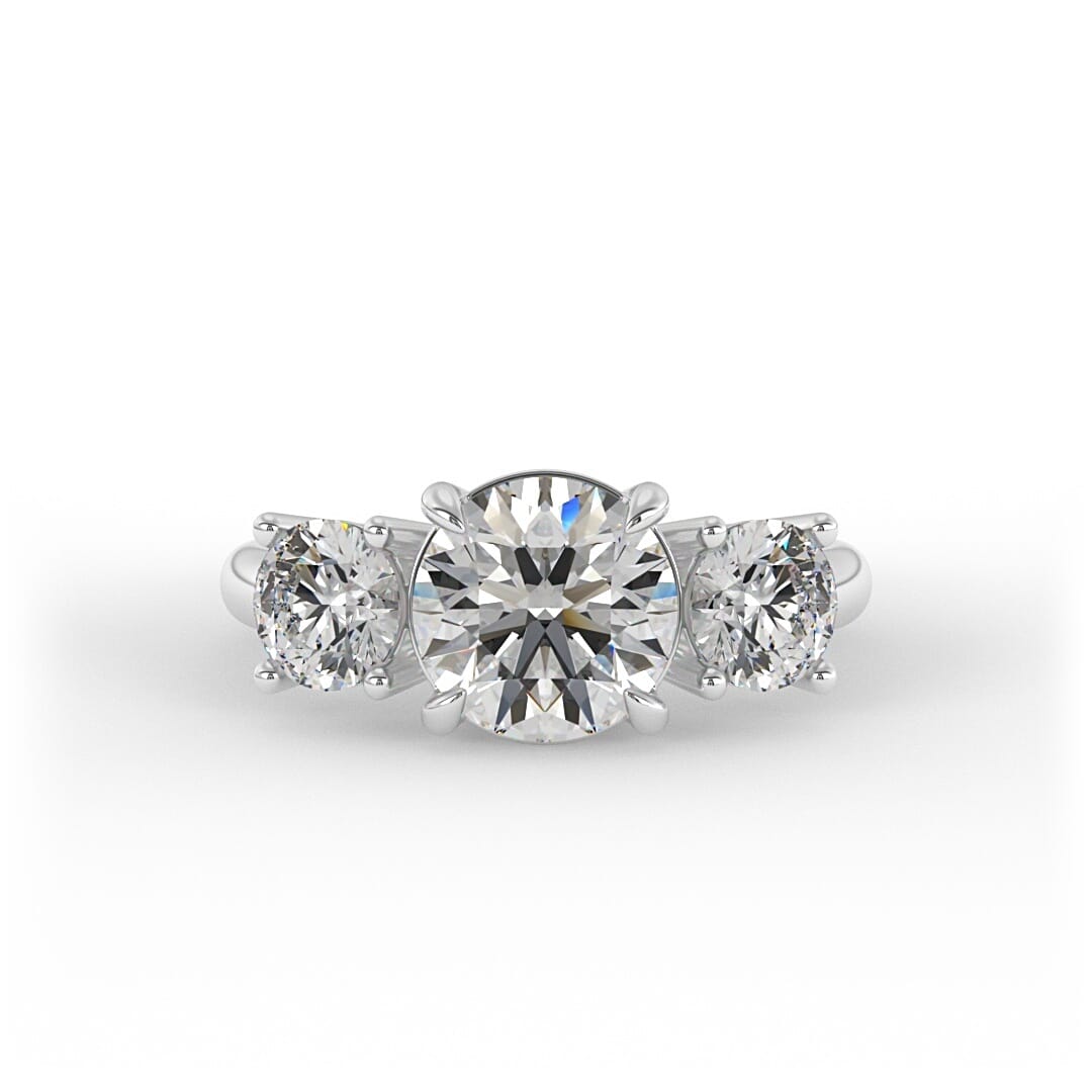 Ivy 3 - Stone Set Engagement Ring
