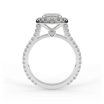 Josephina Brilliant Round Halo Set Engagement Ring