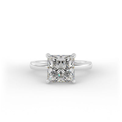 Lucy Princess Solitaire Set Engagement Ring