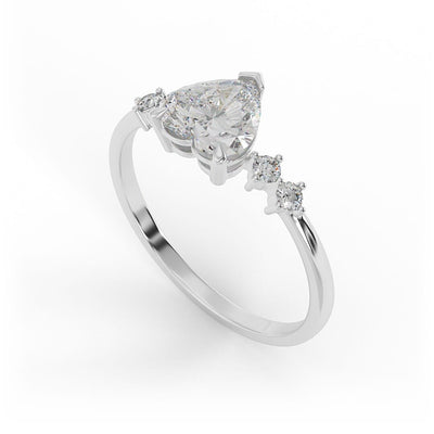 Margaret Heart Prong Set Engagement Ring