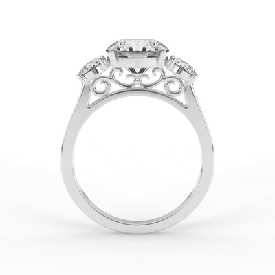 Michelle Brilliant Round 3 - Stone Set Engagement Ring