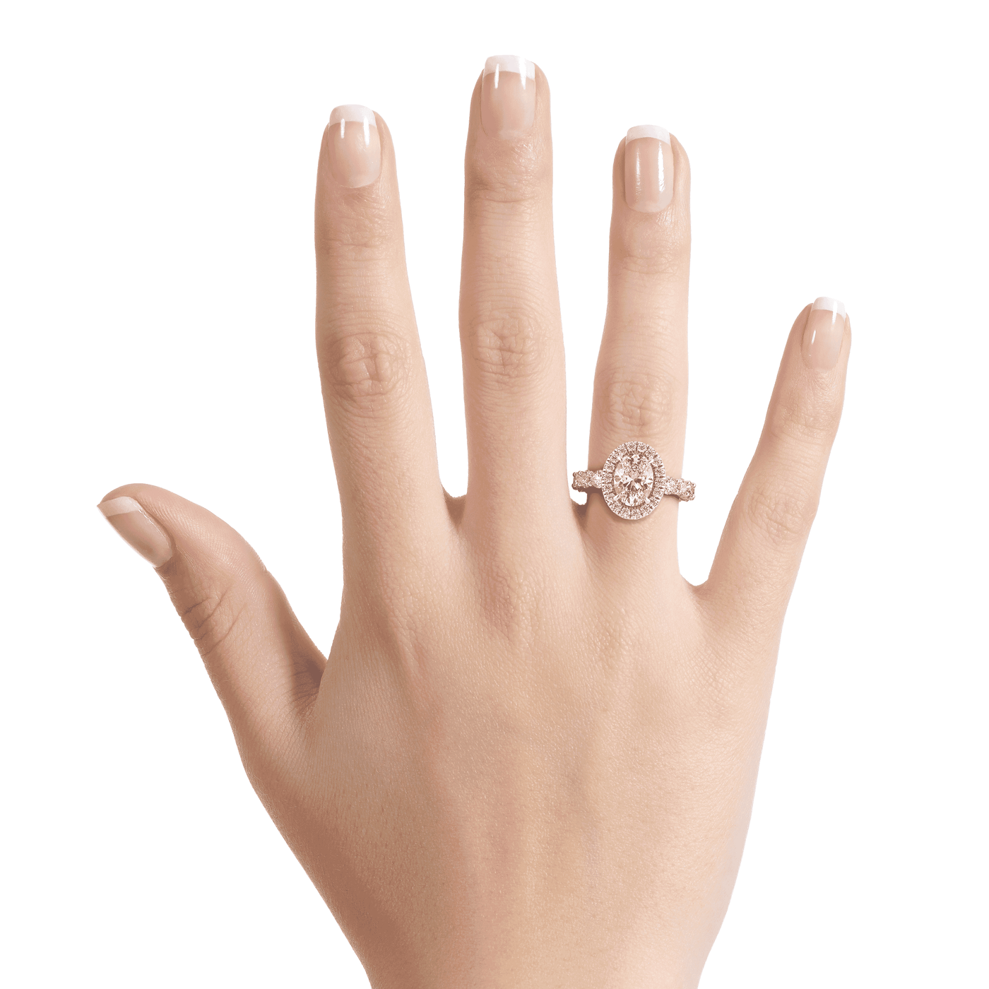 Olivia Oval Halo Set Lab Grown Engagement Ring