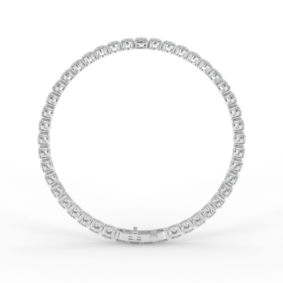 Oval Diamond Lab Grown Tennis Bracelet