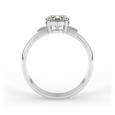 Penelope Brilliant Round Channel Set Engagement Ring