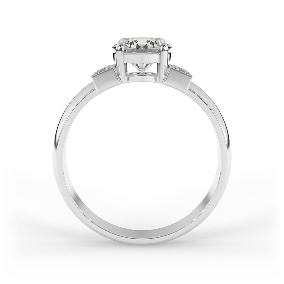 Penelope Brilliant Round Channel Set Lab Grown Engagement Ring