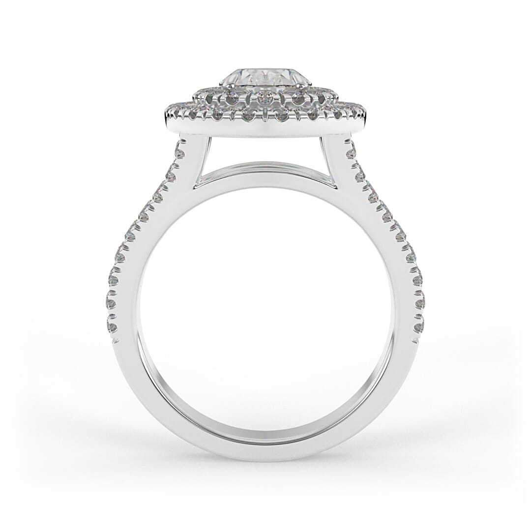 Phoebe Oval Double Halo Set Engagement Ring