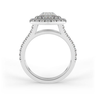 Phoebe Oval Double Halo Set Engagement Ring