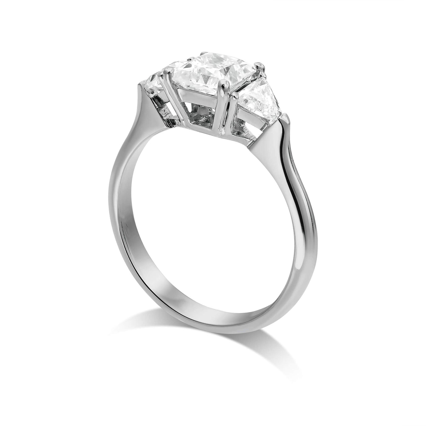 Christina Princess 3-Stone Lab Grown Engagement Ring