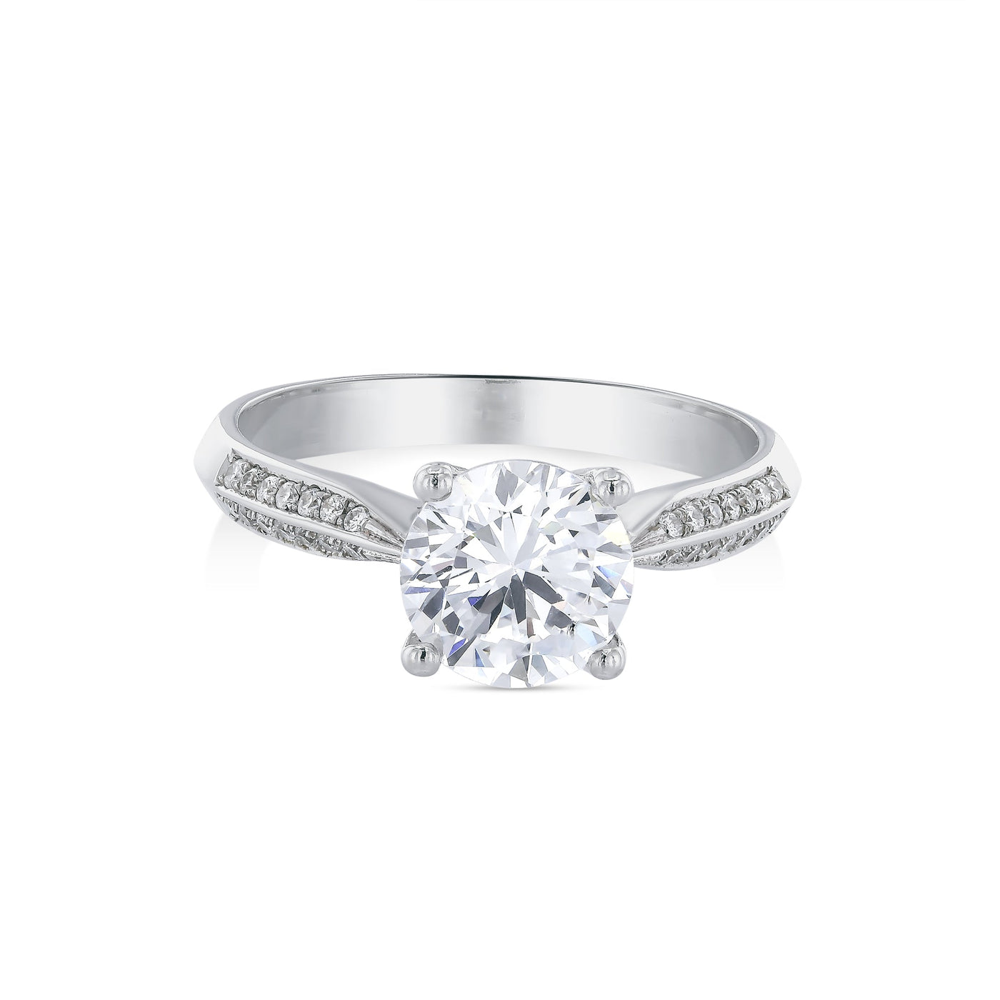 Emly Brilliant Round Engagement Ring