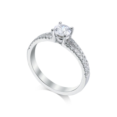Florence Lab Grown Brilliant Round Engagement Ring