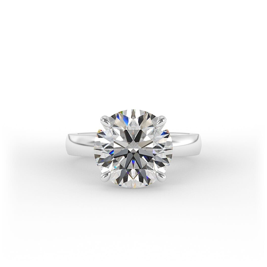 Romy Brilliant Round Solitaire Set Lab Grown Engagement Ring