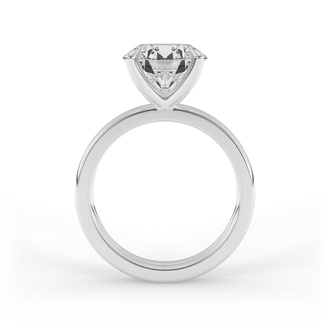 Stella Double Band Brilliant Round Solitaire Engagement Ring
