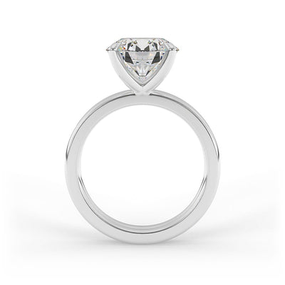 Stella Double Band Brilliant Round Solitaire Engagement Ring