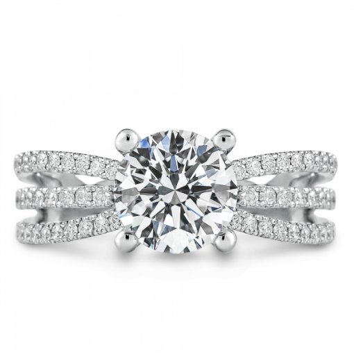 Leah Brilliant Round Lab Grown Engagement Ring